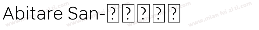 Abitare San字体转换